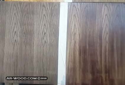 طريقة دهان الخشب القشرة